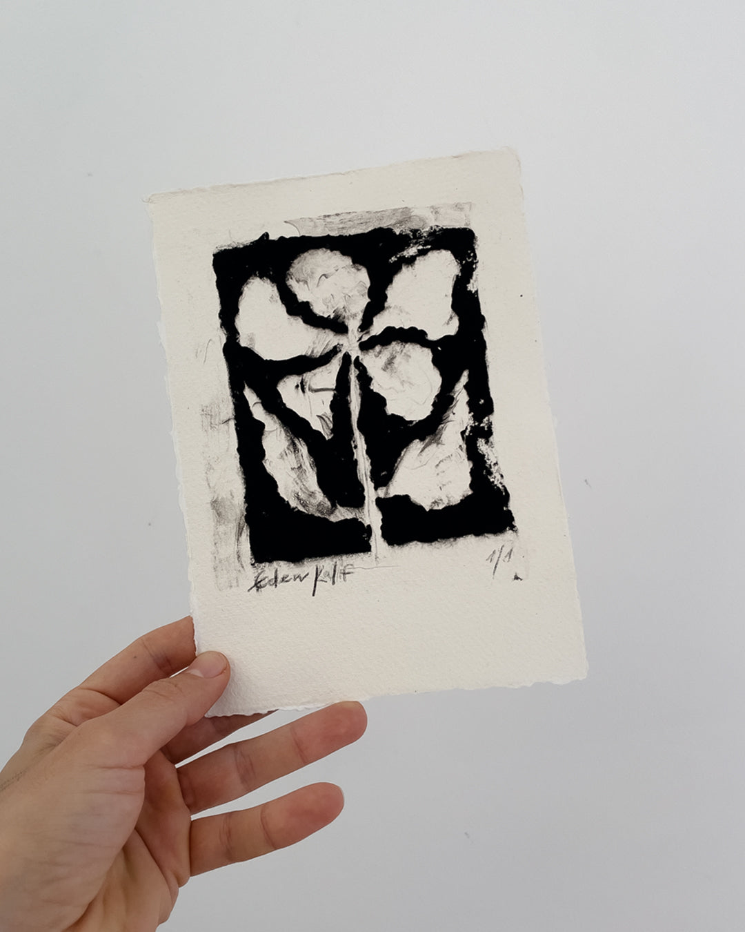 Flower Monoprint 24x18 cm