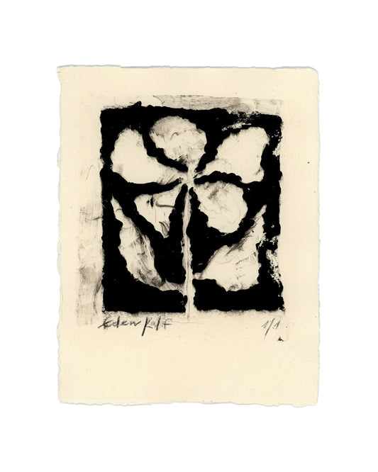 Flower Monoprint 24x18 cm