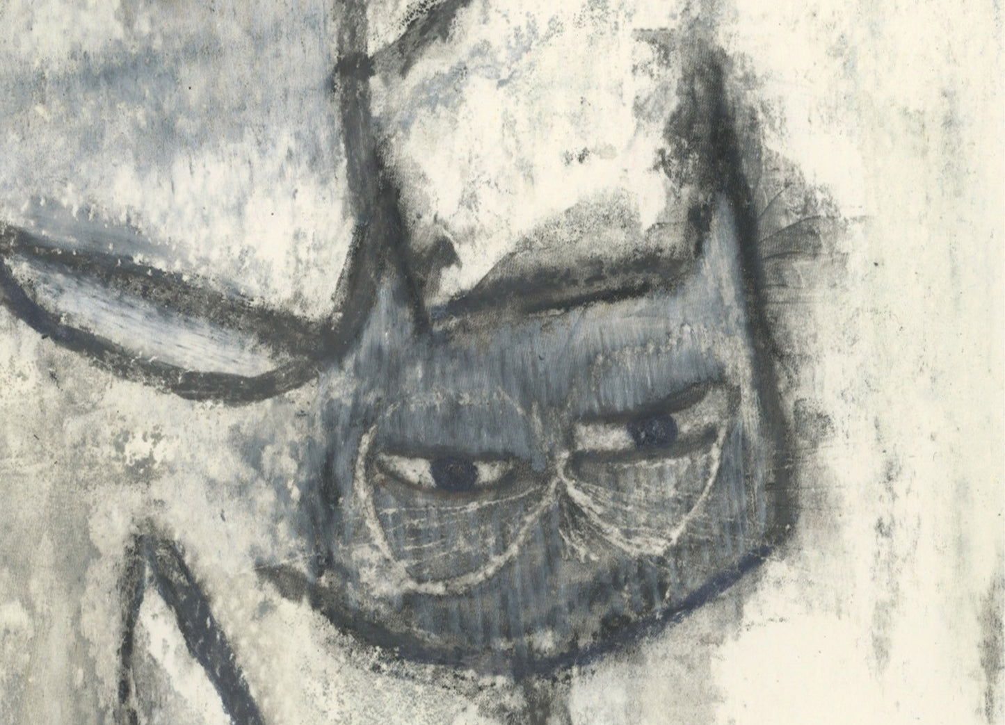 #3 a cat and a bird monoprint 35x25 cm